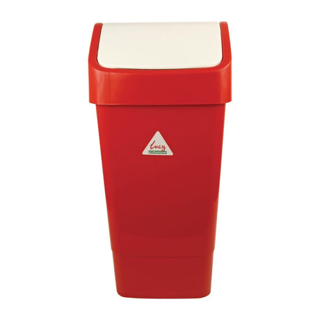 SYR Lucy Swing Top Bin Red 50Ltr