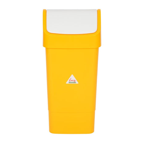 SYR Lucy Swing Top Bin Yellow 50Ltr