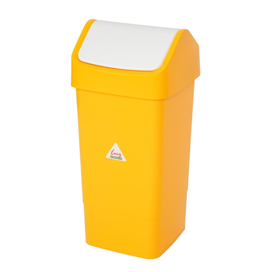 SYR Lucy Swing Top Bin Yellow 50Ltr