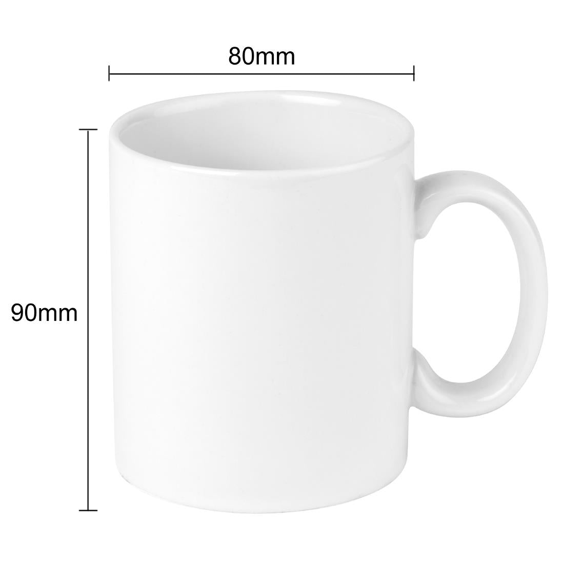 Olympia Athena Mugs 280ml (12 Pack)