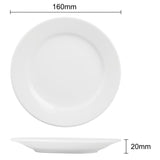 Olympia Athena Wide Rimmed Plates 165mm (12 Pack)