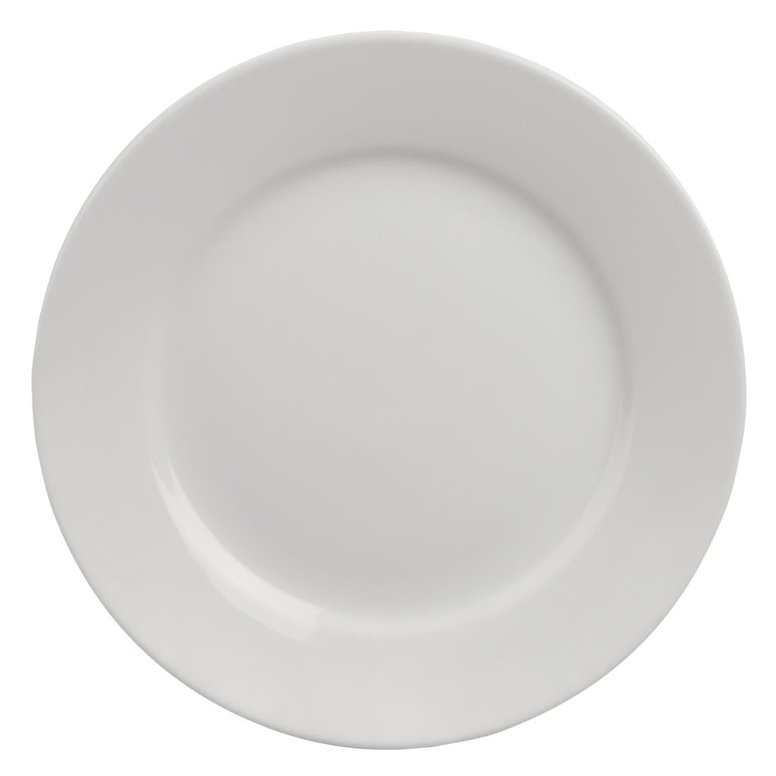 Olympia Athena Wide Rimmed Plates 254mm (4 Pack)