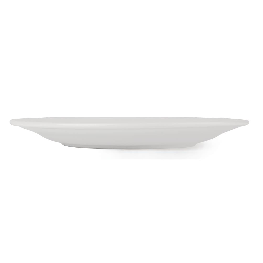Olympia Athena Wide Rimmed Plates 254mm (4 Pack)