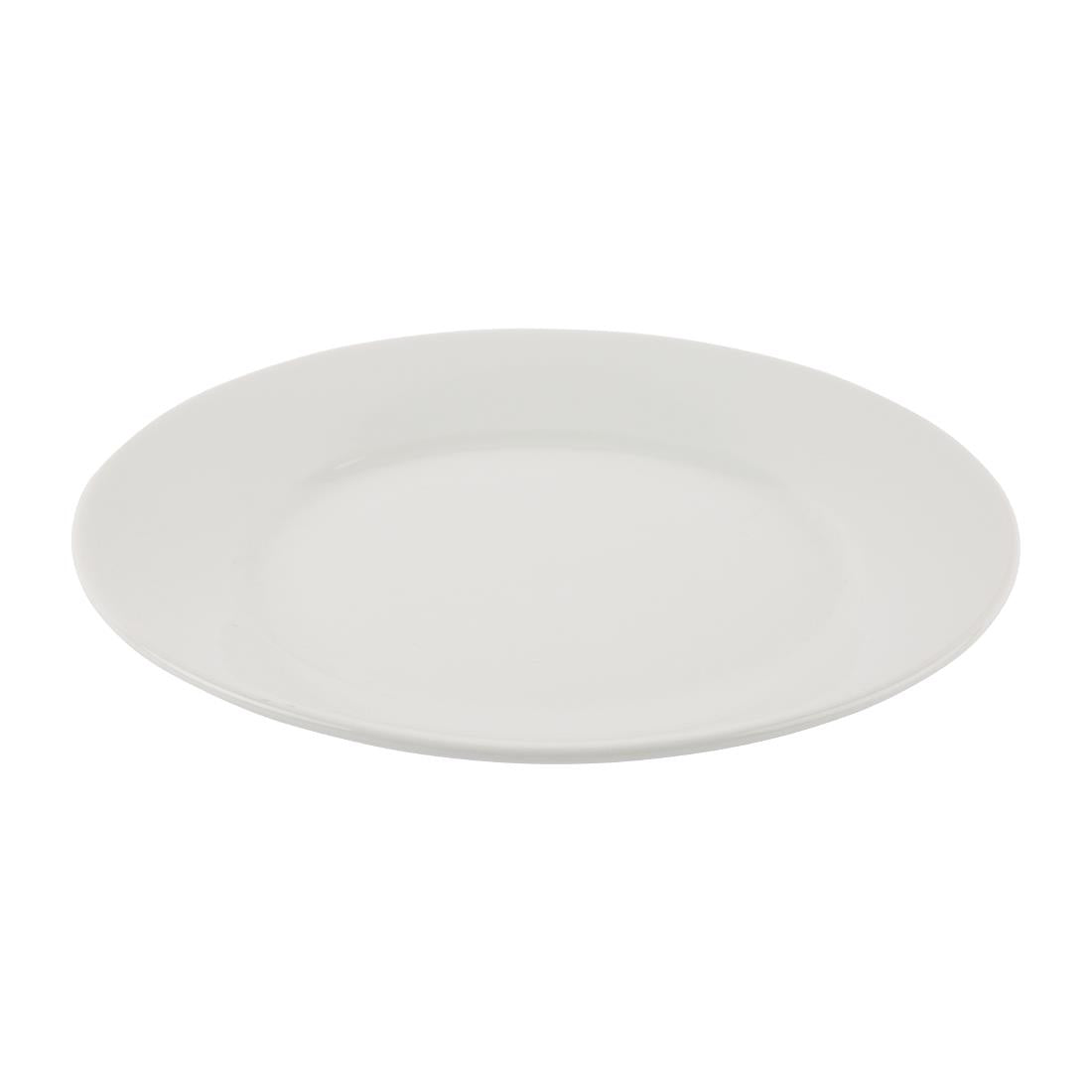 Olympia Athena Wide Rimmed Plates 254mm (4 Pack)