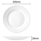 Olympia Athena Wide Rimmed Plates 254mm (4 Pack)
