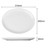 Olympia Athena Oval Coupe Plates 305x241mm (6 Pack)