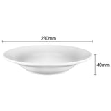 Olympia Athena Rimmed Soup and Pasta Bowls 228mm (6 Pack)