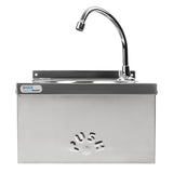 Basix Stainless Steel Knee Operated Hand Wash Basin