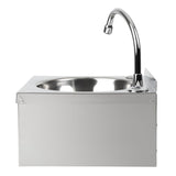 Basix Stainless Steel Knee Operated Hand Wash Basin