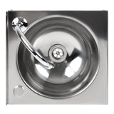 Basix Stainless Steel Knee Operated Hand Wash Basin