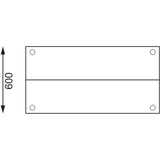 Vogue Stainless Steel Prep Station 1800x600mm