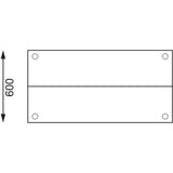 Vogue Stainless Steel Prep Station 1200x600mm
