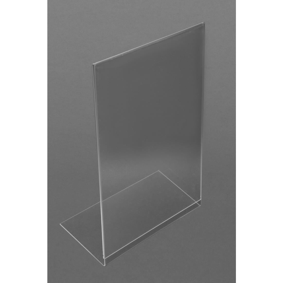 Slanted Acrylic Menu Holder A4
