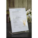 Slanted Acrylic Menu Holder A4