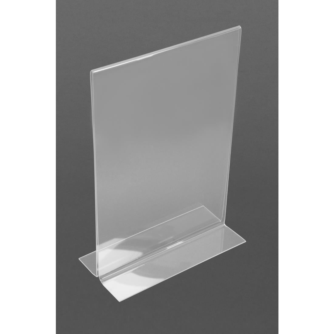 Upright Acrylic Menu Holder A4