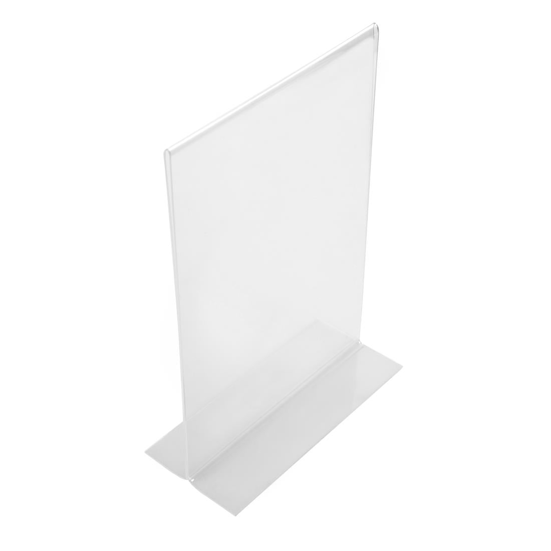 Upright Acrylic Menu Holder A4