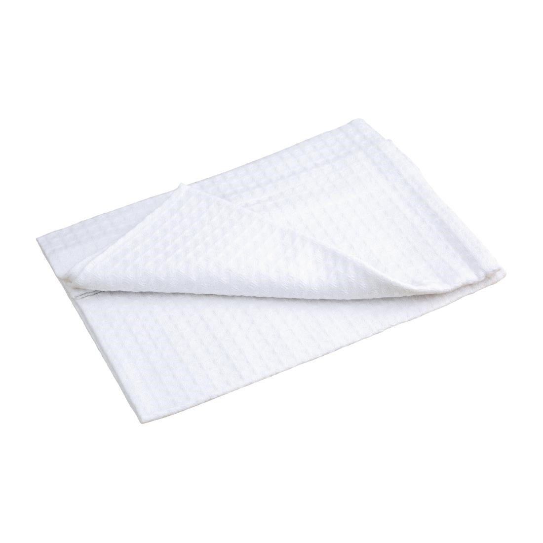 Vogue Cloths White Honeycomb Weave (Pack of 10)