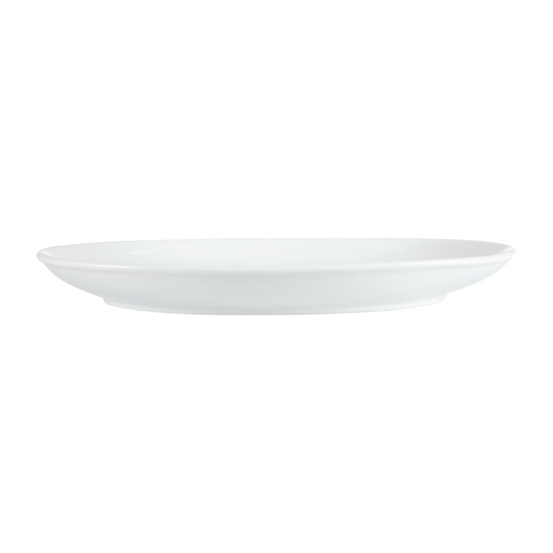 Olympia Whiteware French Deep Oval Plates 365mm (2 pack)