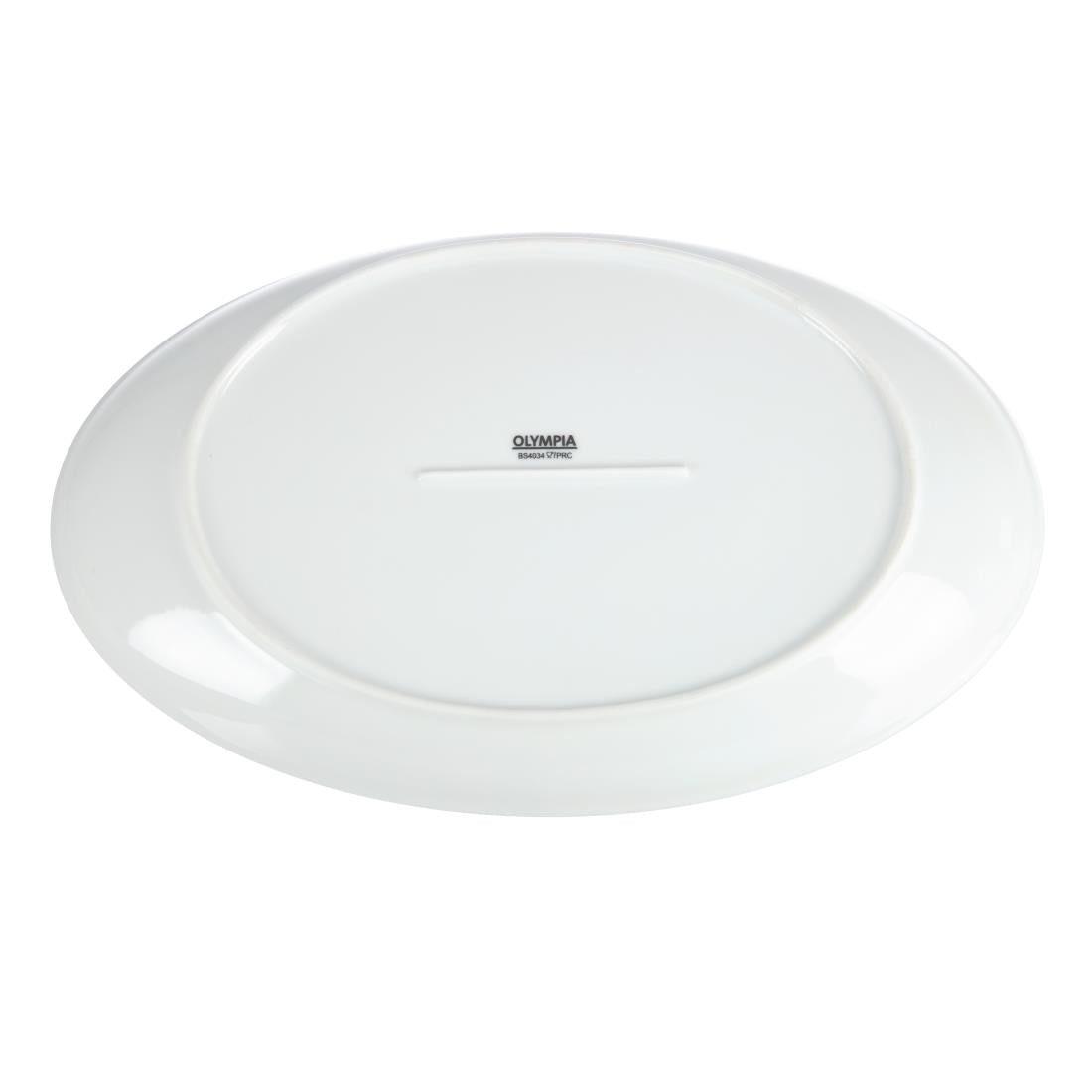 Olympia Whiteware French Deep Oval Plates 365mm (2 pack)