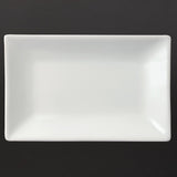 Olympia Whiteware Serving Rectangular Platters 200x 130mm (6 pack)