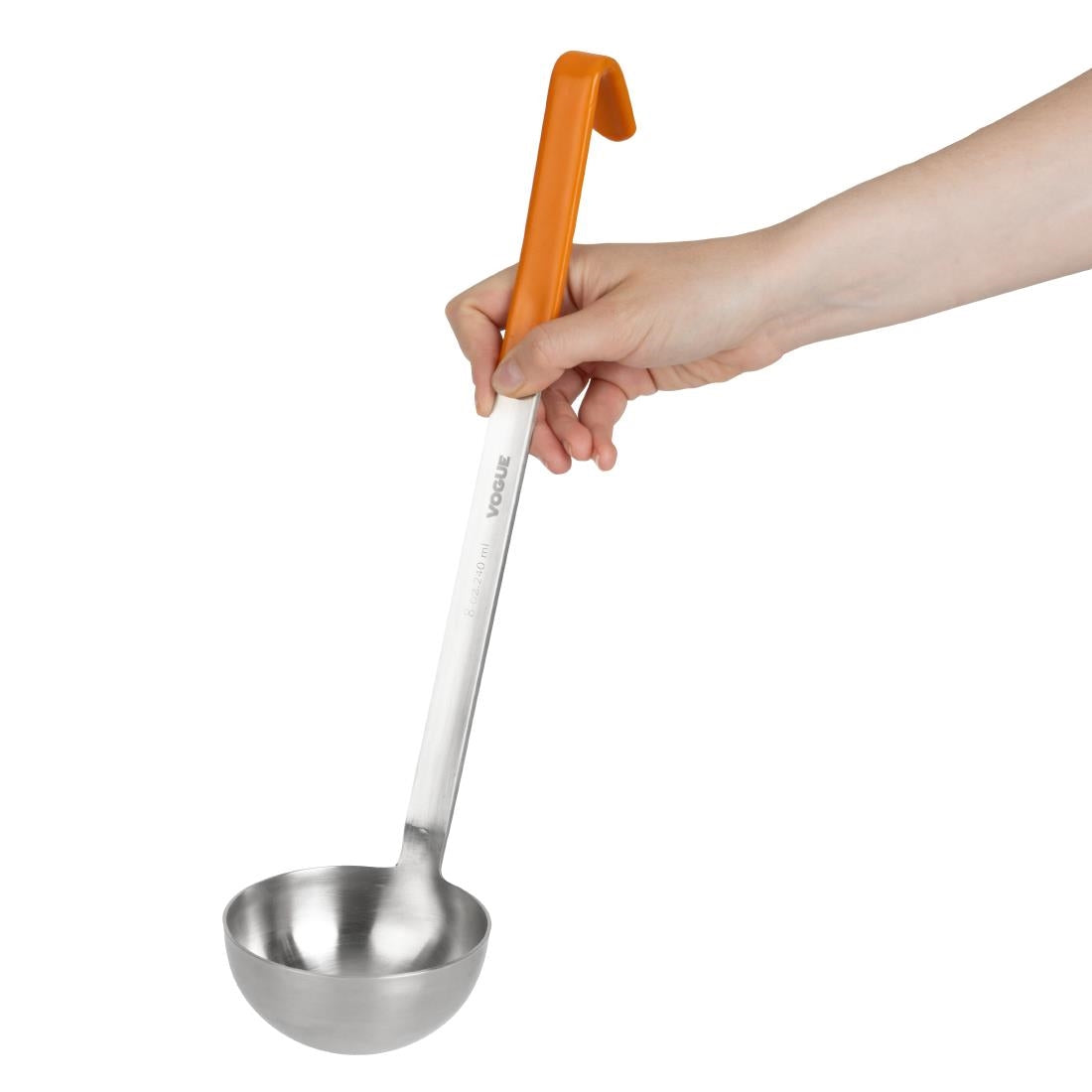 Vogue Heavy Duty Colour Coded Ladle Orange 237ml