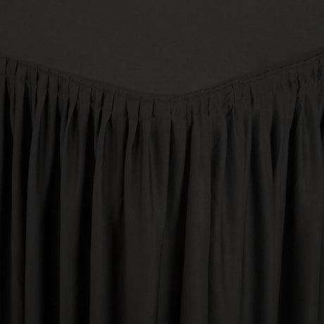 Table Top Black Cover & Skirting - Plisse Style
