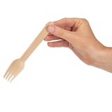 Fiesta Compostable Disposable Wooden Forks 