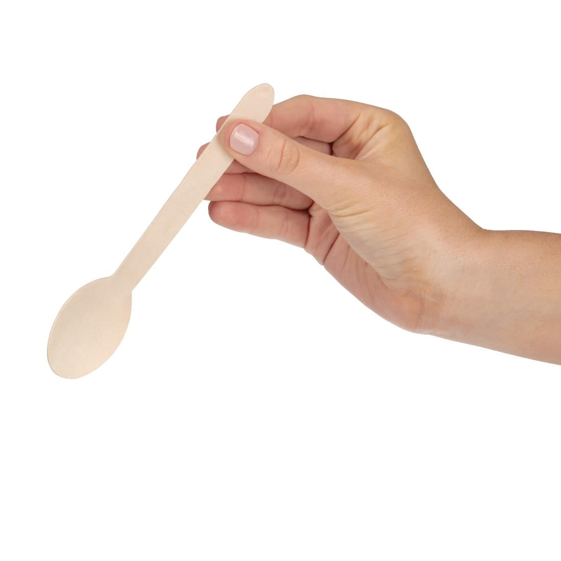 Fiesta 100-Pack Wooden Dessert Spoons