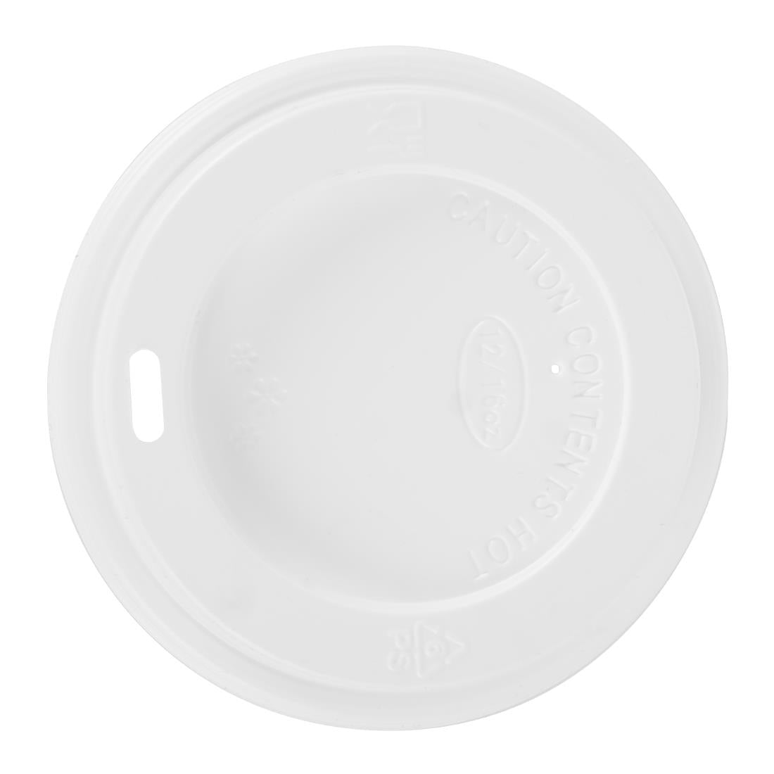 Fiesta Recyclable Coffee Cup Lids White 340ml / 12oz & 455ml / 16oz (1000 Pack)