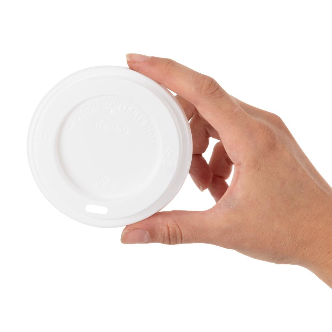 Fiesta Recyclable Coffee Cup Lids White 340ml / 12oz & 455ml / 16oz (1000 Pack)