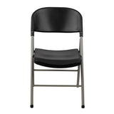 Bolero Foldaway Utility Chairs Black (2 Pack)