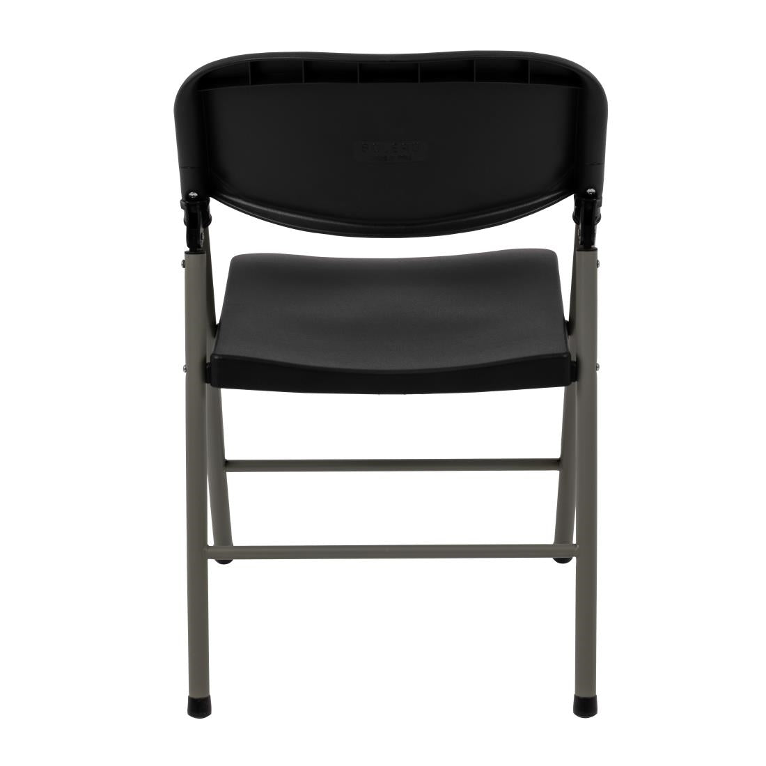 Bolero Foldaway Utility Chairs Black (2 Pack)