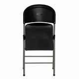Bolero Foldaway Utility Chairs Black (2 Pack)