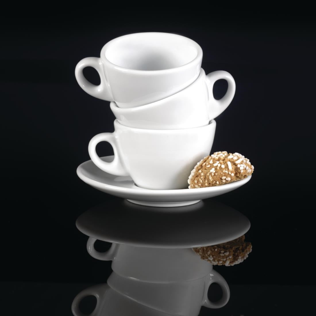 Churchill Art de Cuisine Menu Porcelain Cappuccino Cups 341ml (6 Pack)