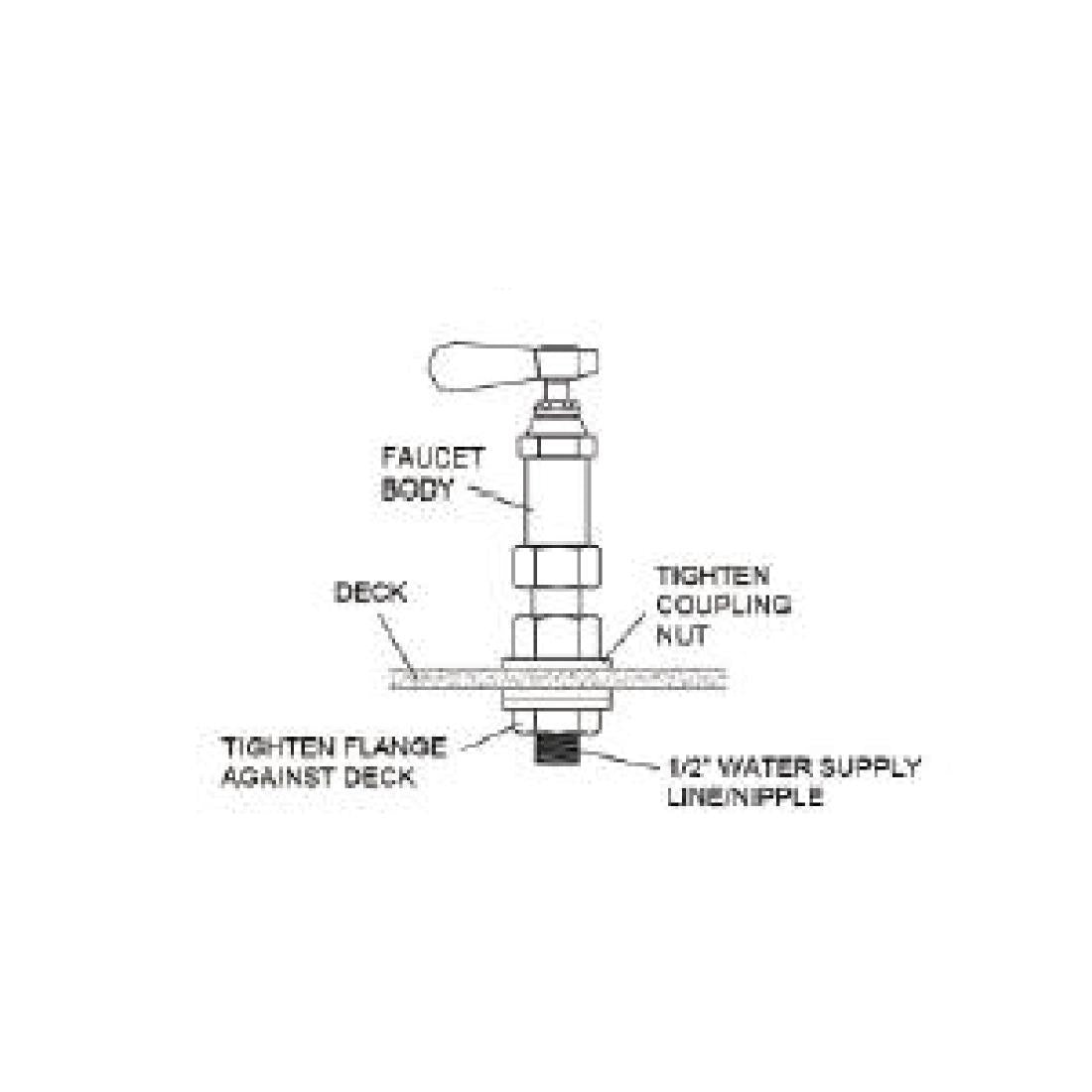Vogue Monobloc Pre-Rinse Spray with Mid Tap