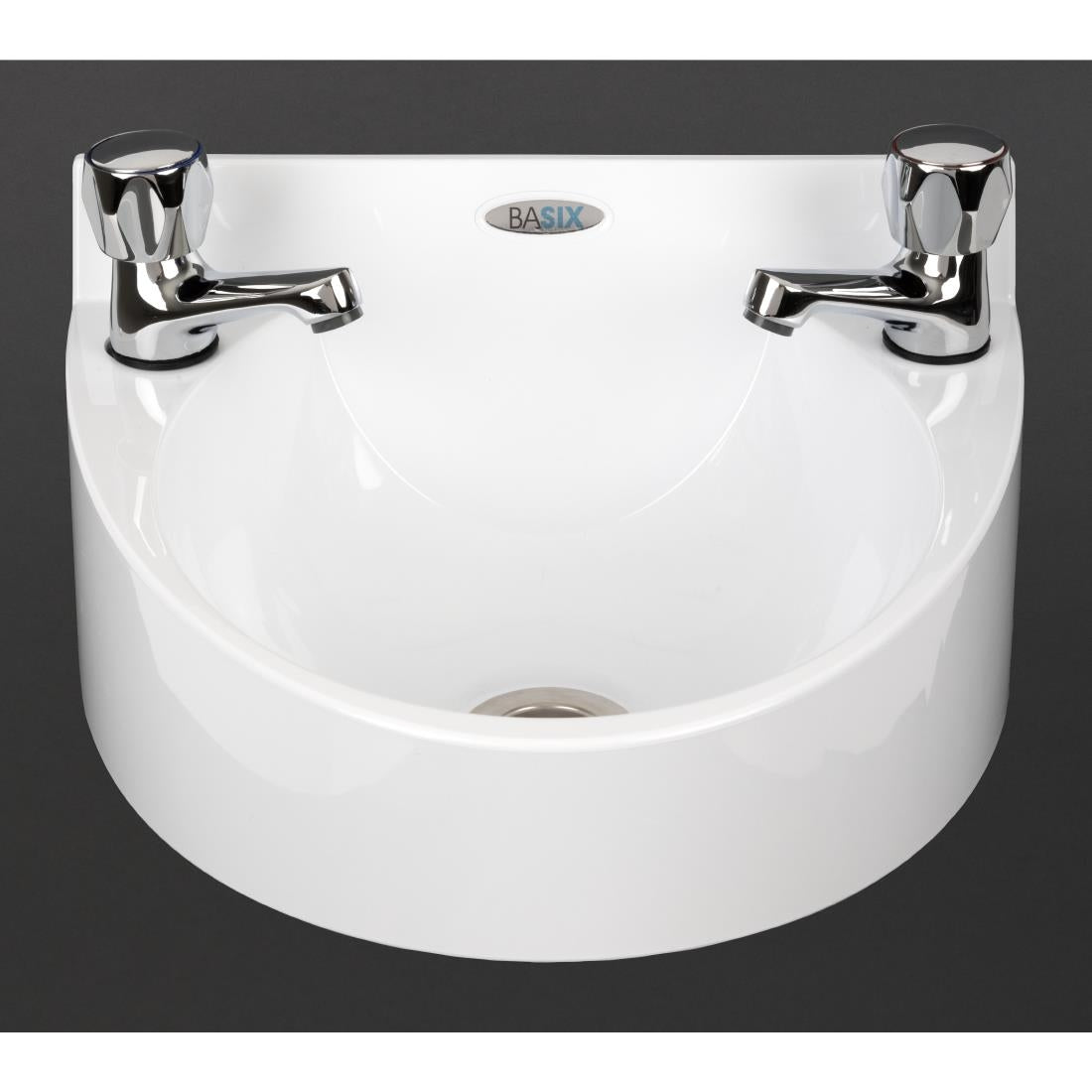 Basix Polycarbonate Wash Hand Basin White