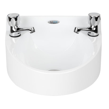 Basix Polycarbonate Wash Hand Basin White