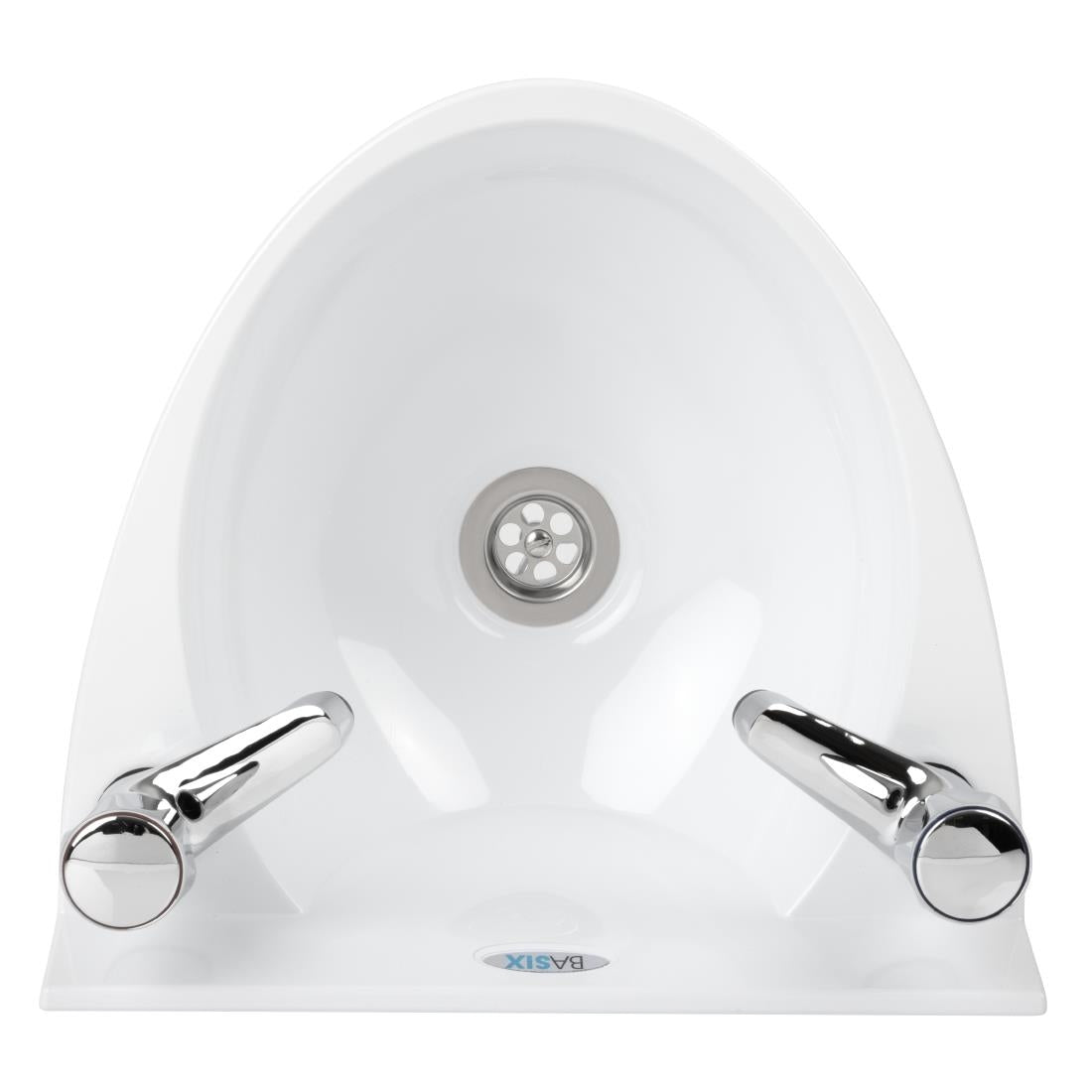 Basix Polycarbonate Wash Hand Basin White