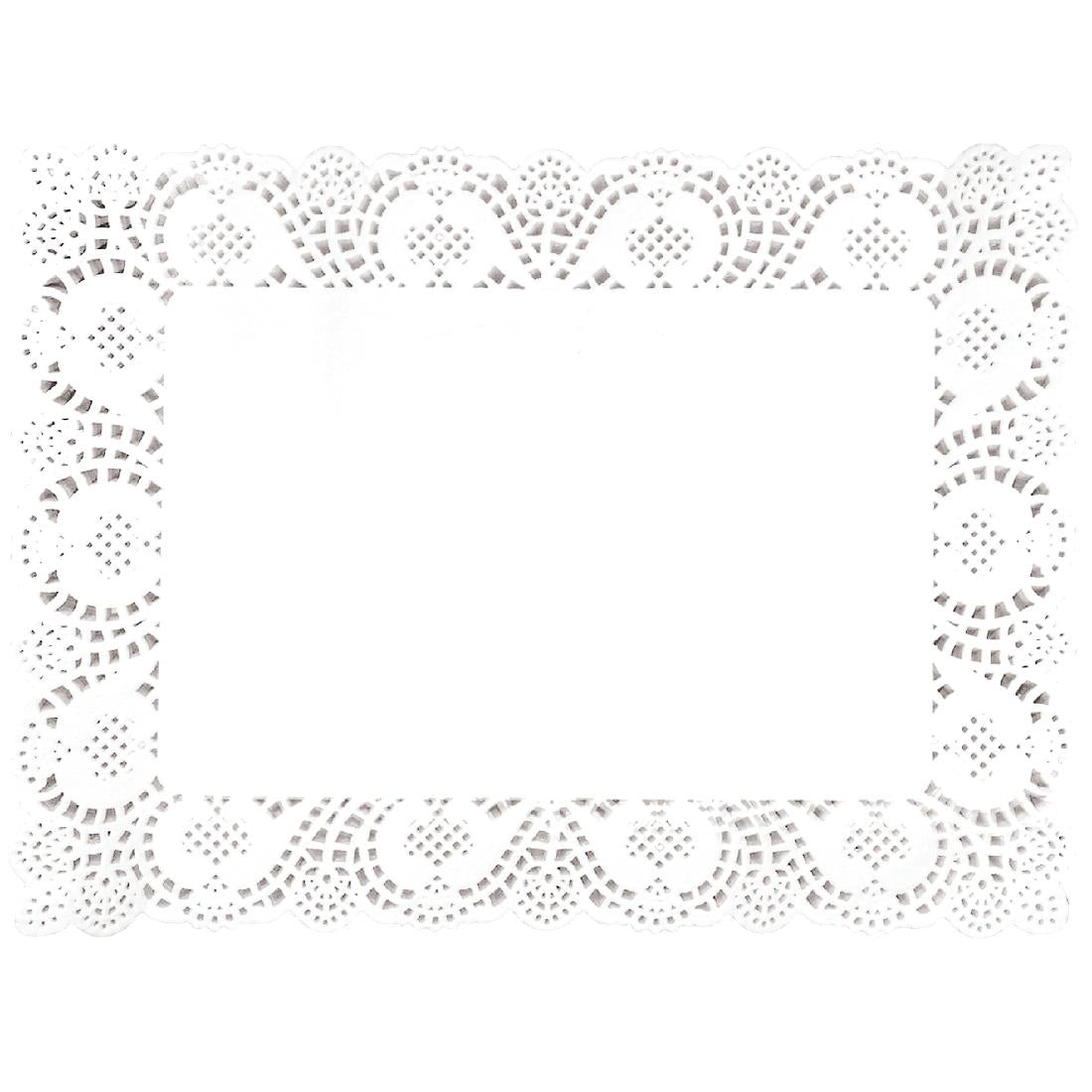 Olympia Rectangular Paper Doilies 400mm (250 Pack)