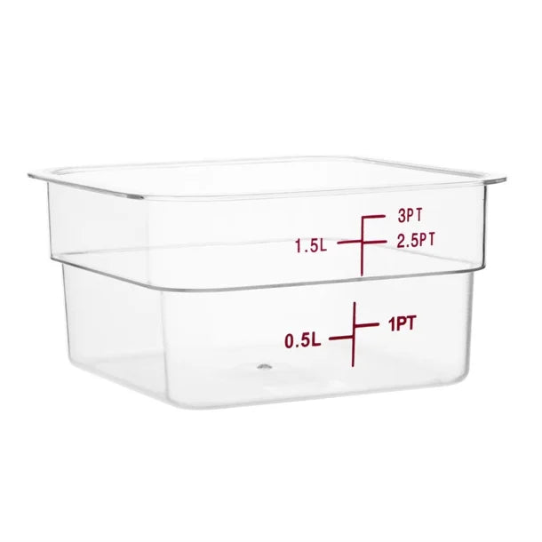 Hygiplas 1.5Ltr & 3.5Ltr Square Storage Bundle with 7 Colour Lids