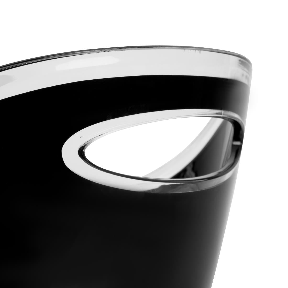 APS Black Acrylic Wine And Champagne Bucket Large