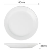 Olympia Athena Narrow Rimmed Plates 165mm (12 Pack)