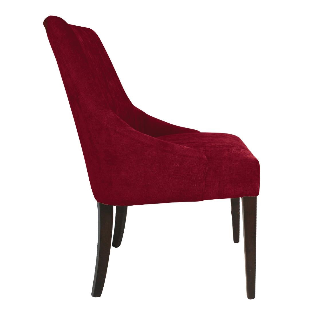 Bolero Dark Red Finesse Dining Chairs (2 Pack)