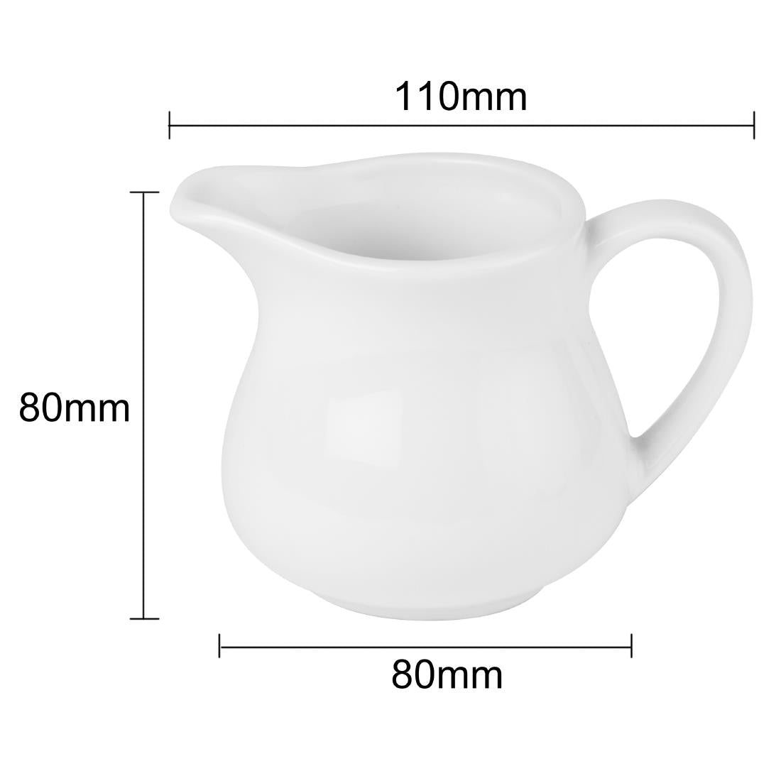 Olympia Athena Milk Jugs 170ml (4 Pack)