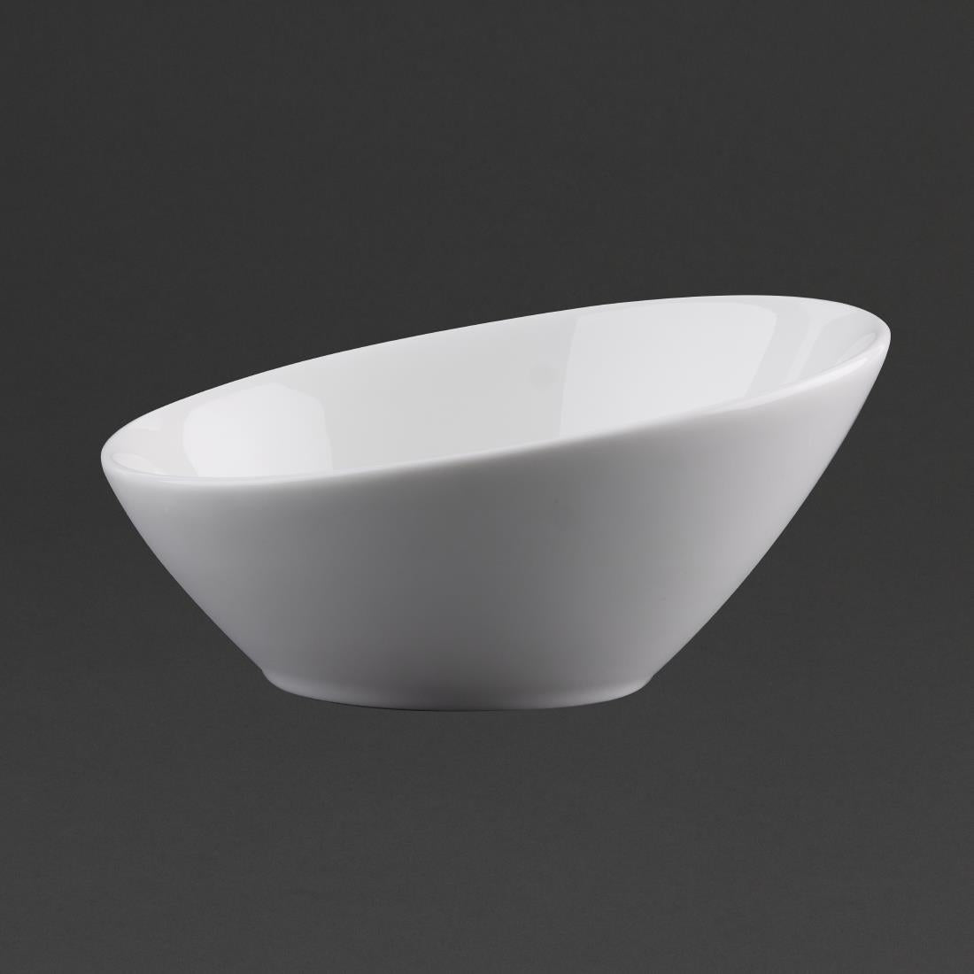 Olympia Lumina Oval Sloping Bowls White 148mm (6 pack)