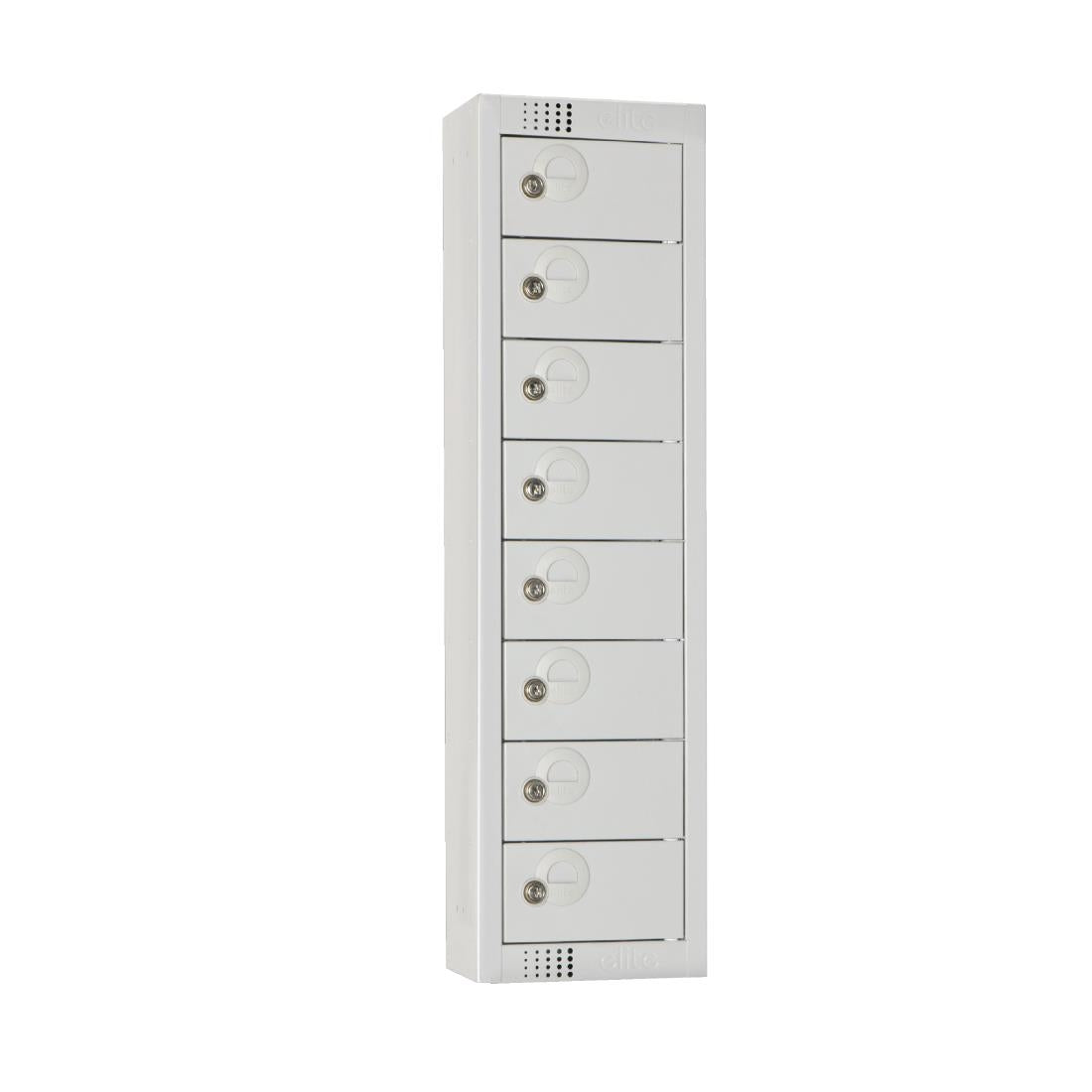 Elite Personal Effects Locker 8 Door Grey Camlock