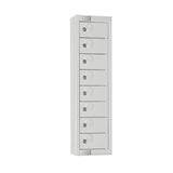Elite Personal Effects Locker 8 Door Grey Camlock