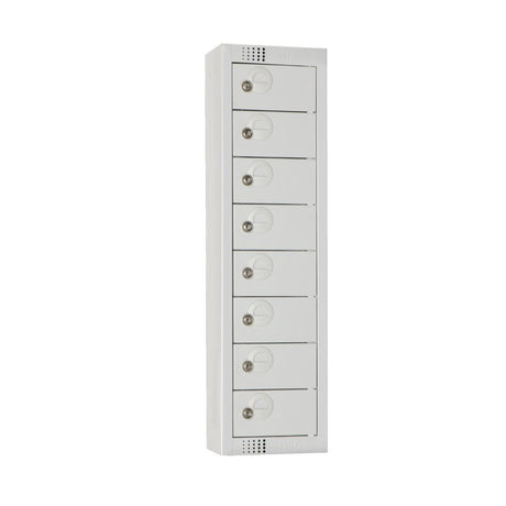 Elite Personal Effects Locker 8 Door Grey Camlock