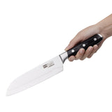 Vogue Tsuki Series 7 Santoku Knife Black 17.5cm