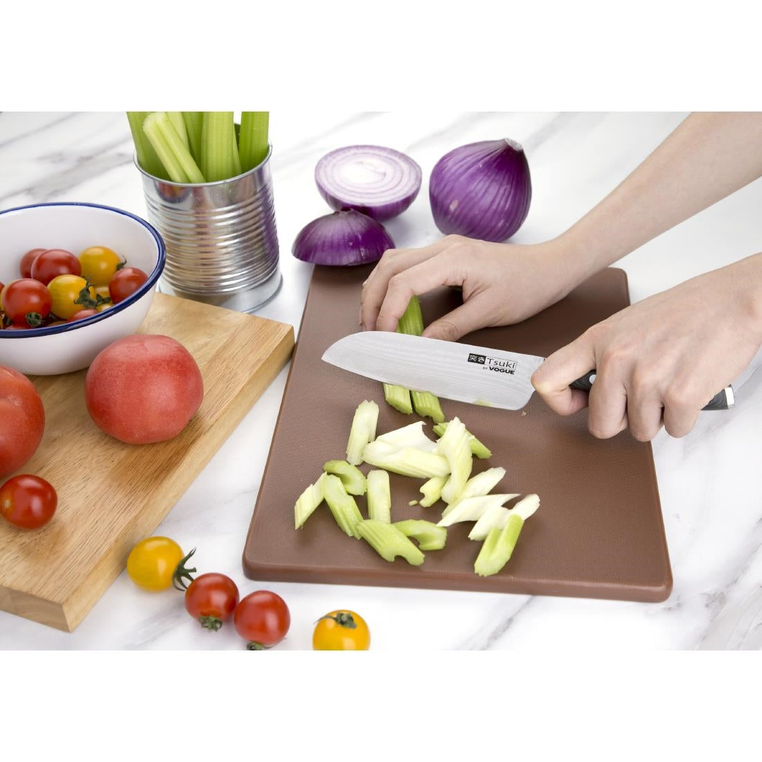 Vogue Tsuki Series 7 Santoku Knife 14.3cm